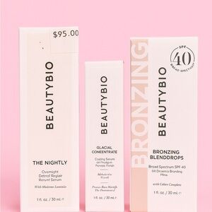 BeautyBio Skincare Set - White and Pink